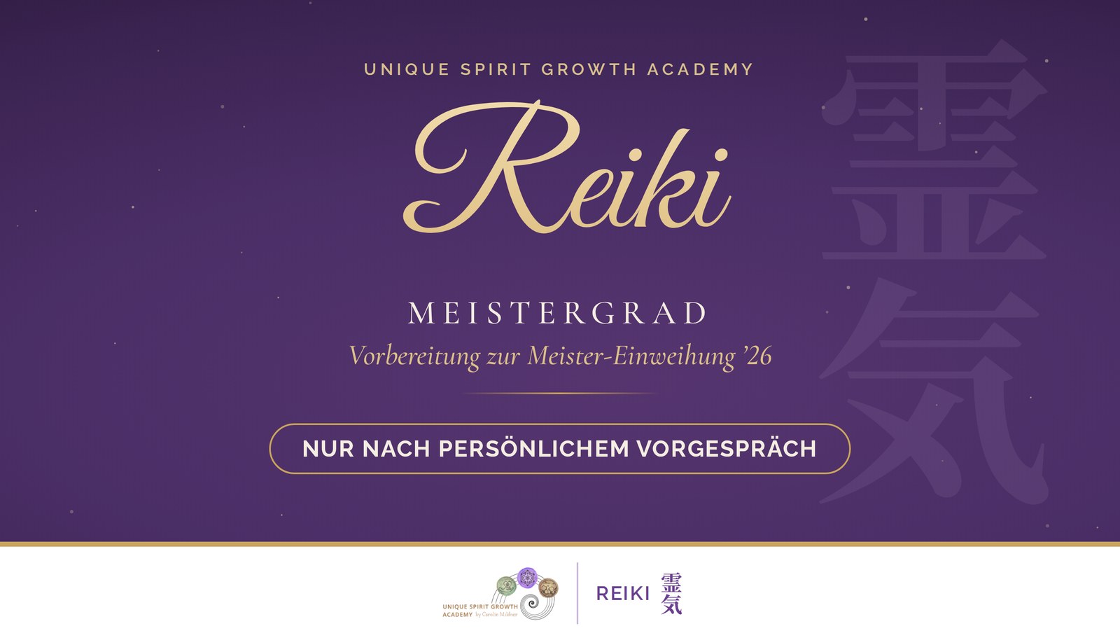 Vorbereitung zum Reiki-Meistergrad ’26